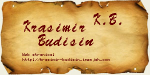 Krasimir Budišin vizit kartica